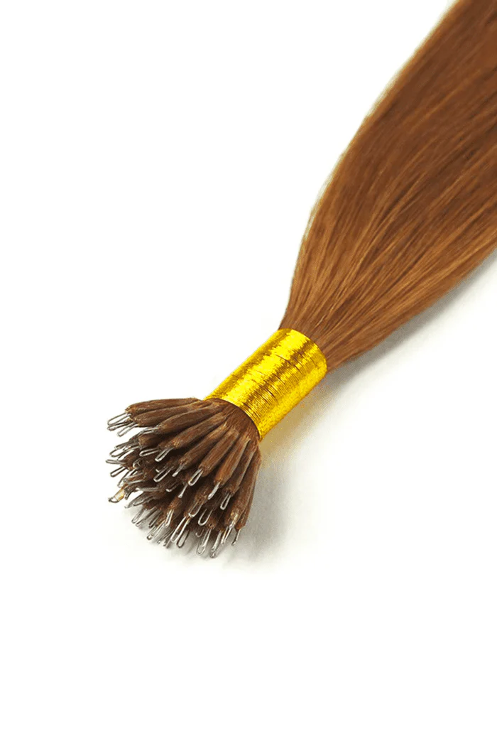 Nano Ring Hair Extensions Double Drawn - Autumn Spice (#30B) - Image 2