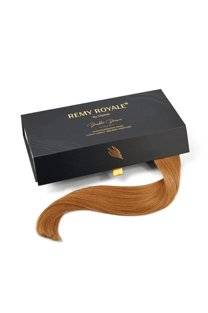 Nano Ring Hair Extensions Double Drawn - Autumn Spice (#30B) - Image 3