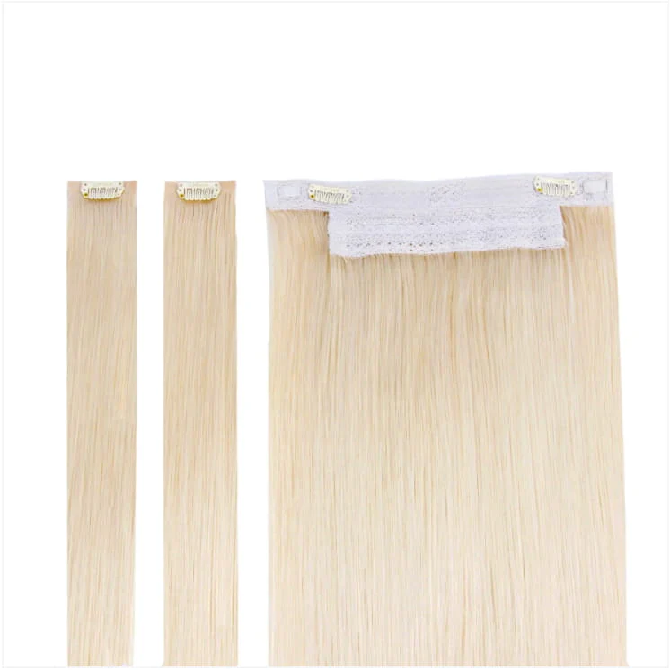 Bleach Blonde (#613) Halo Hair Extensions - Image 2