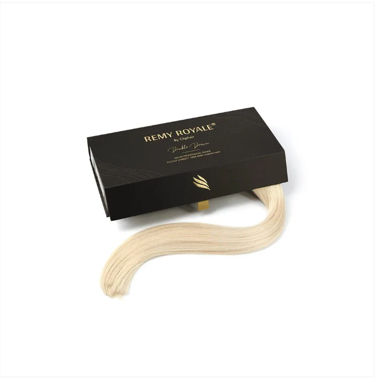 Bleach Blonde (#613) Nano Ring Hair Extensions - Image 3