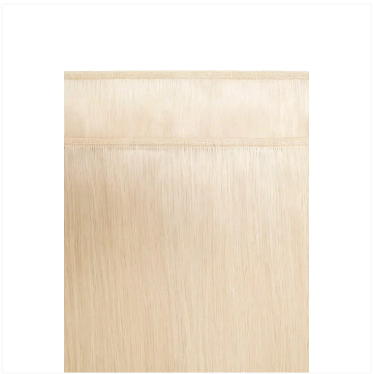 Bleach Blonde (#613) Remy Royale Flat Weft Hair Extensions - Image 2