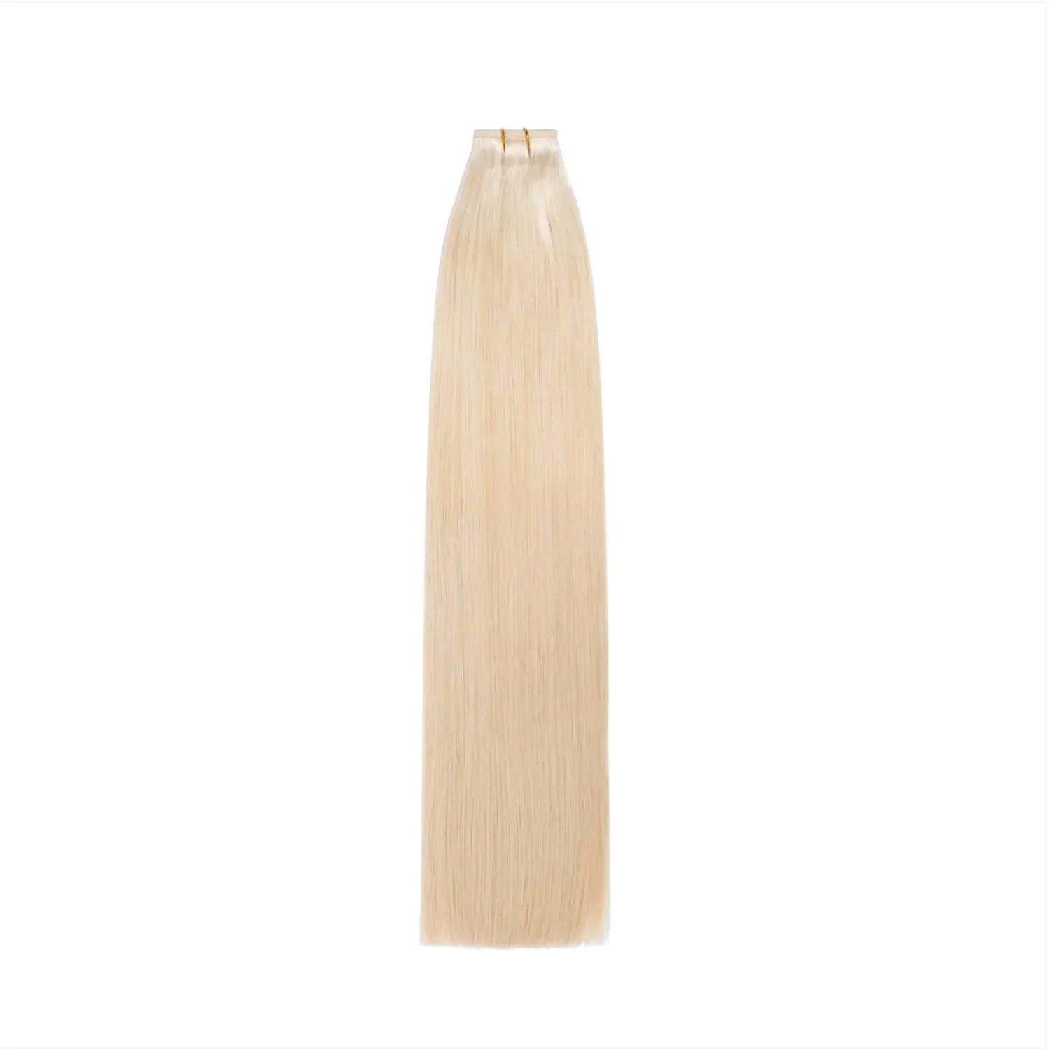 Bleach Blonde (#613) Remy Royale Flat Weft Hair Extensions - Image 3