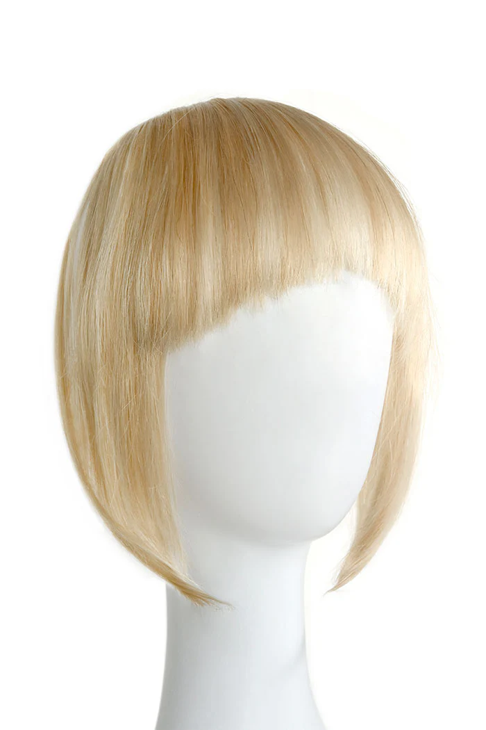 Clip in /on Human Hair Fringe / Bangs - Barbie Blonde (#16/60) - Image 3