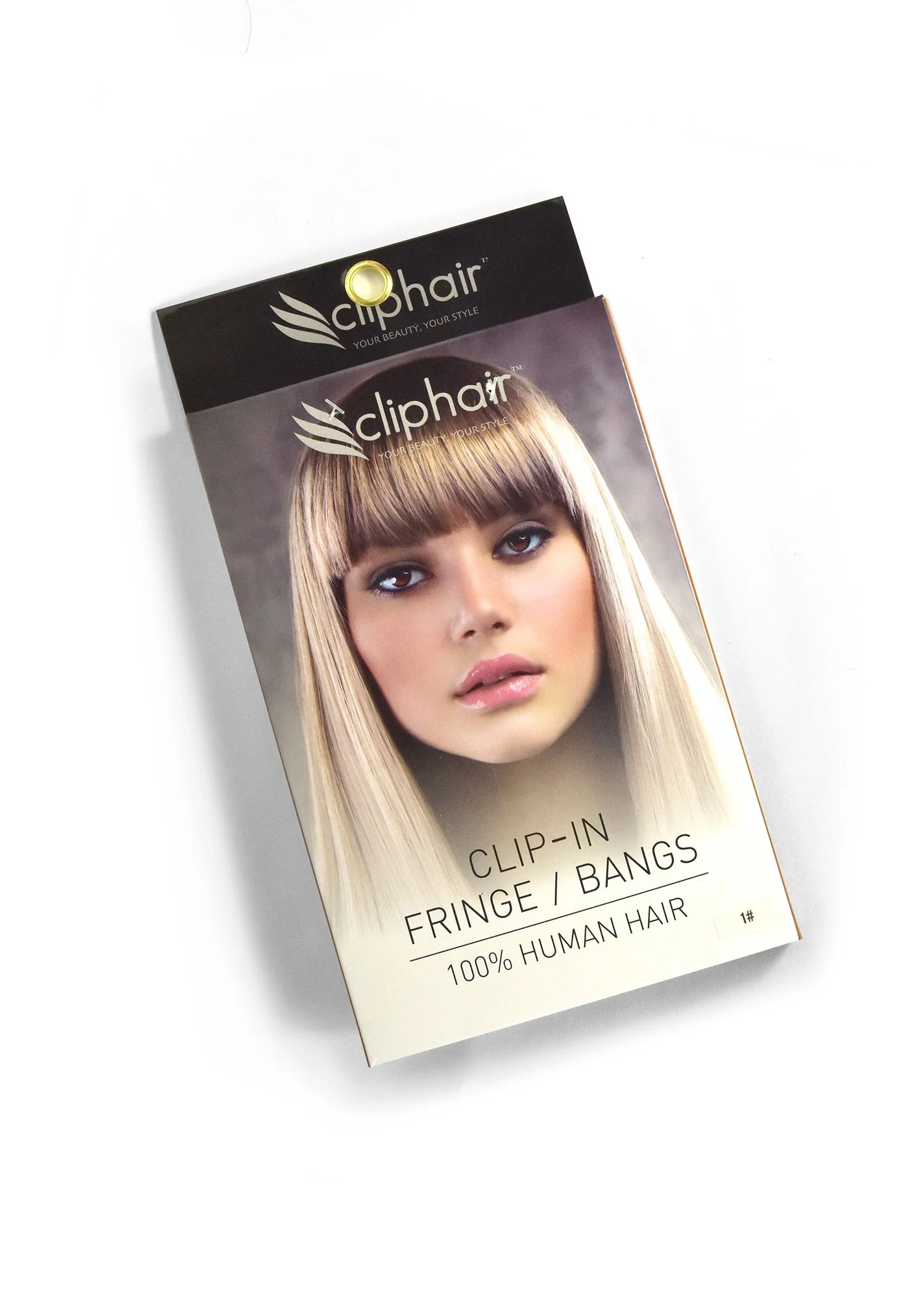 Clip in /on Remy Human Hair Fringe / Bangs - Light Ash Blonde (#22) - Image 4
