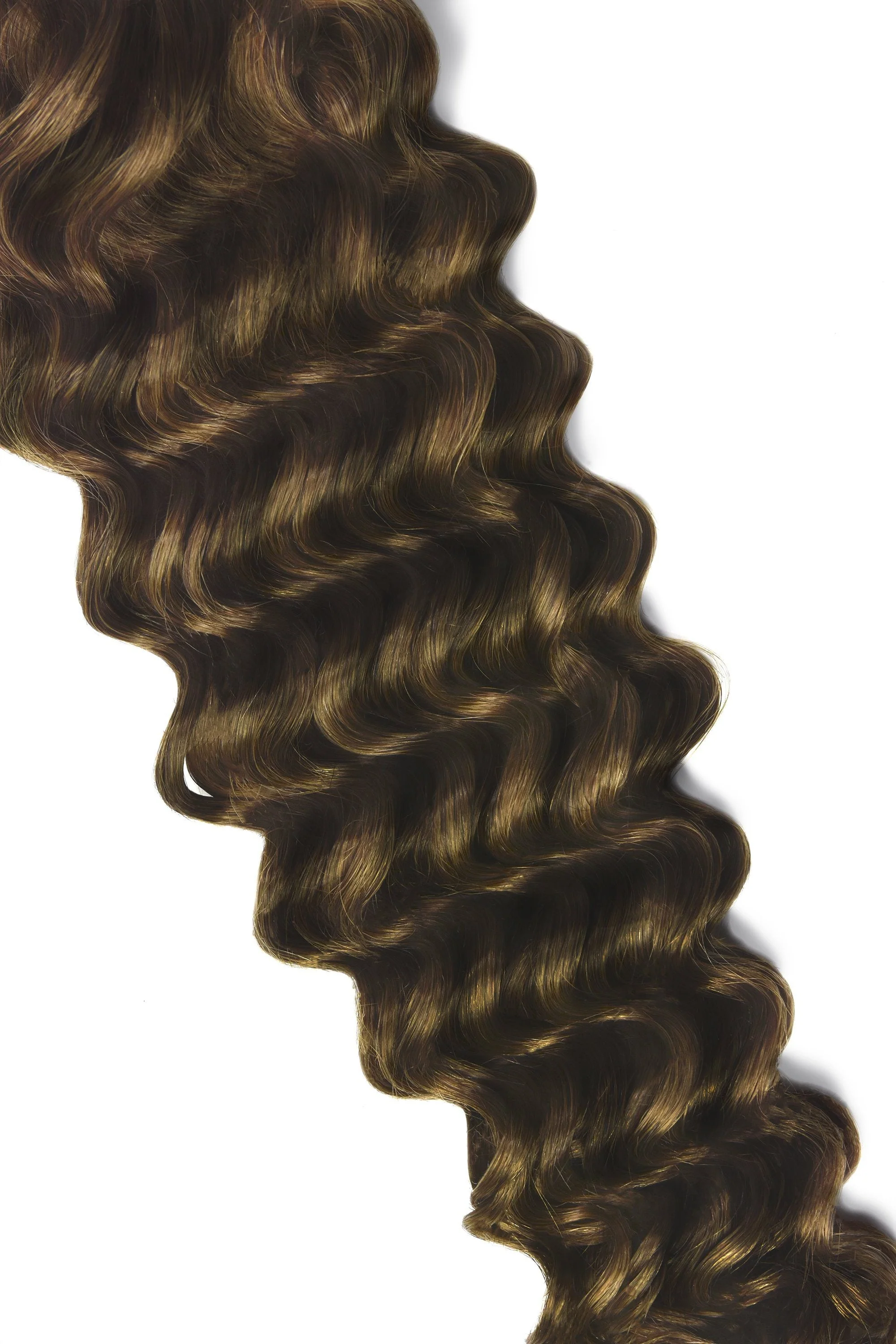 Curly Full Head Remy Clip in Human Hair Extensions - Espresso Melt (#2/4/6) - Image 4