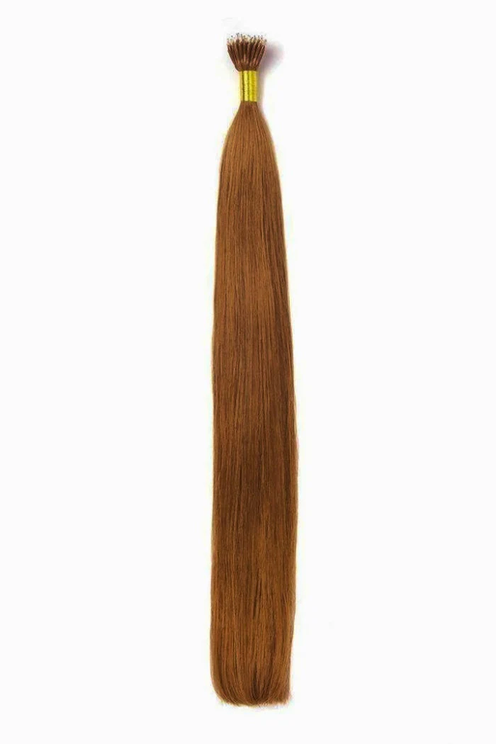 Dark Auburn/Copper Red (#33) Nano Ring Hair Extensions - Image 4