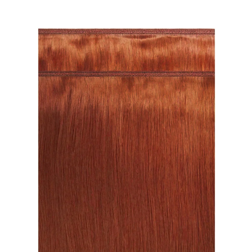 Dark Auburn/Copper Red (#33) Remy Royale Flat Weft Hair Extensions