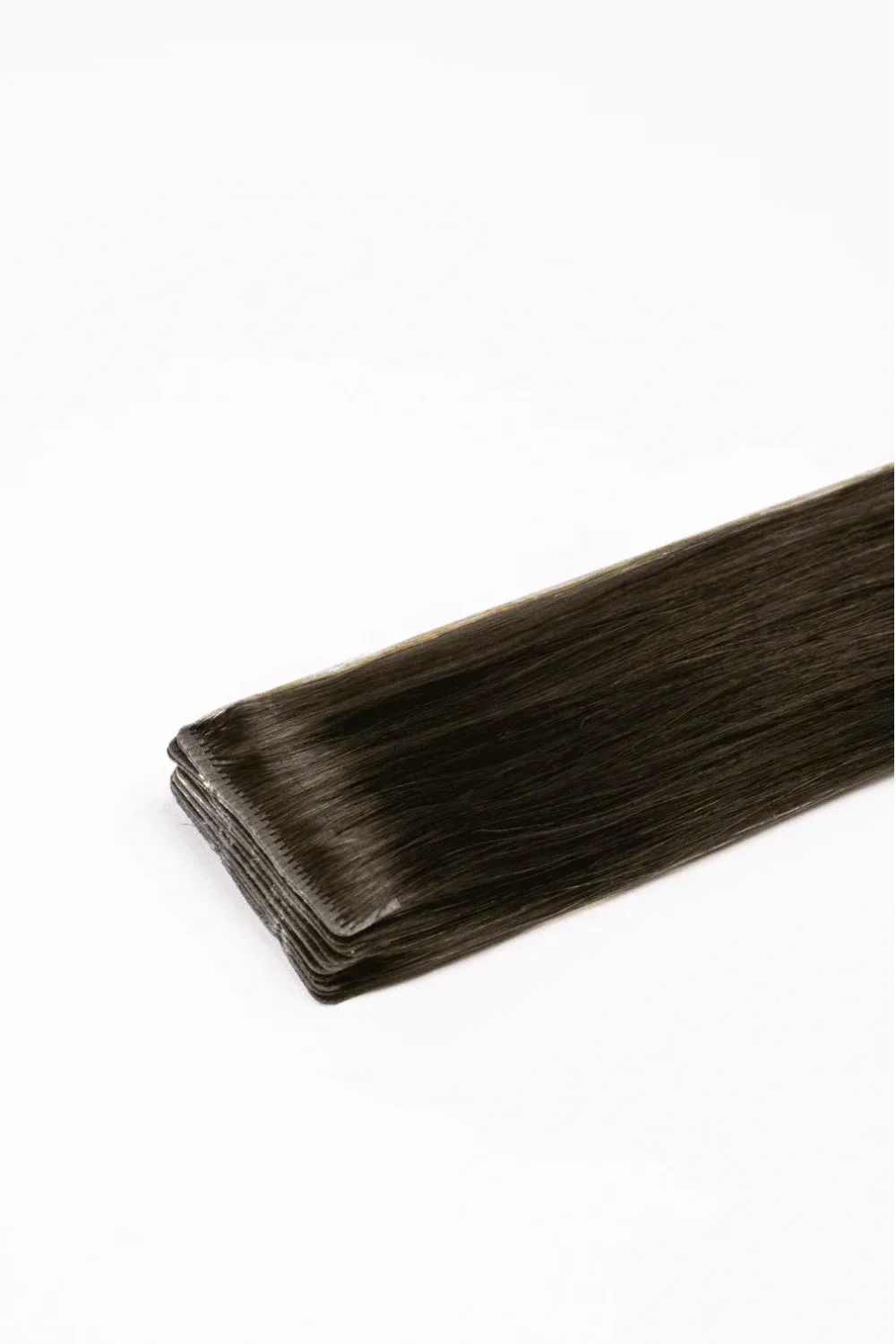 Dark Brown (#3) Remy Royale Invisible Tape In Hair Extensions - Image 2