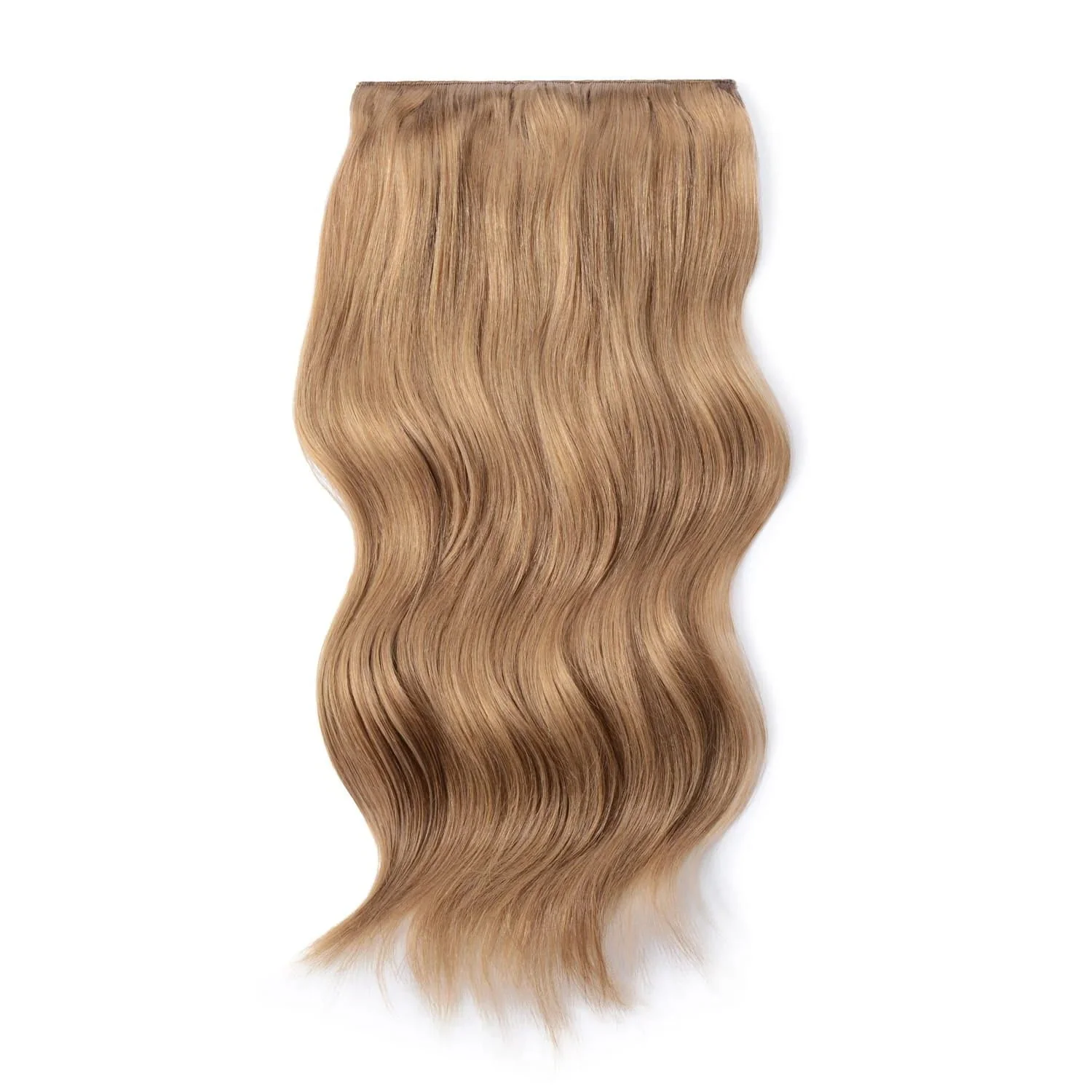 Double Wefted Full Head Remy Clip in Human Hair Extensions - Lightest Brown (#18)