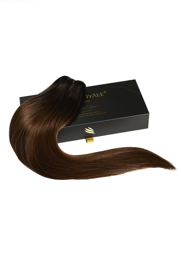 Espresso Melt Balayage Remy Royale Double Drawn Weave Extensions - Image 3