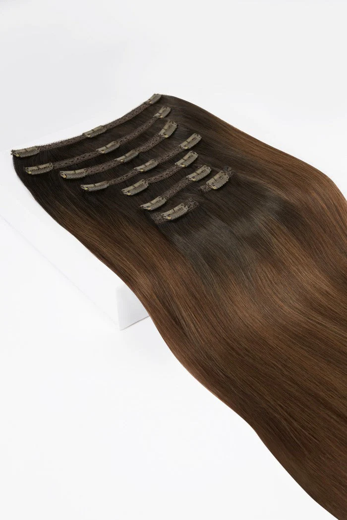 Espresso Melt Balayage Ultra-Volume Clip In Full Head Set (240-300G) - Image 2