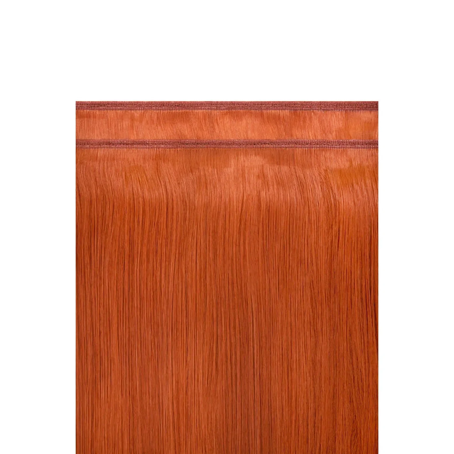 Flaming Ginger (#350) Remy Royale Flat Weft Hair Extensions - Image 3
