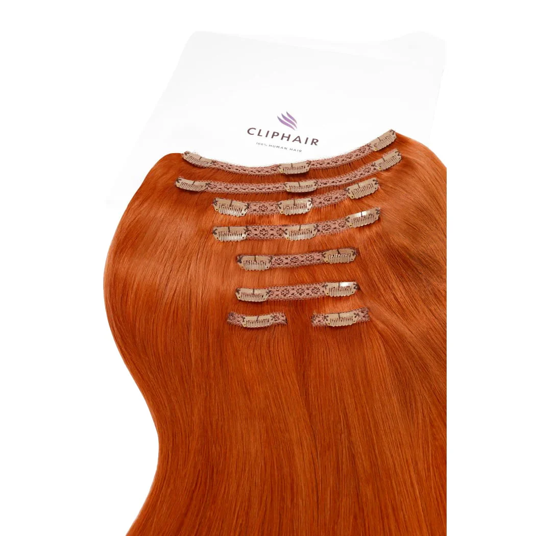 Flaming Ginger (#350) Ultra-Volume Clip In Full Head Set (240-300G)
