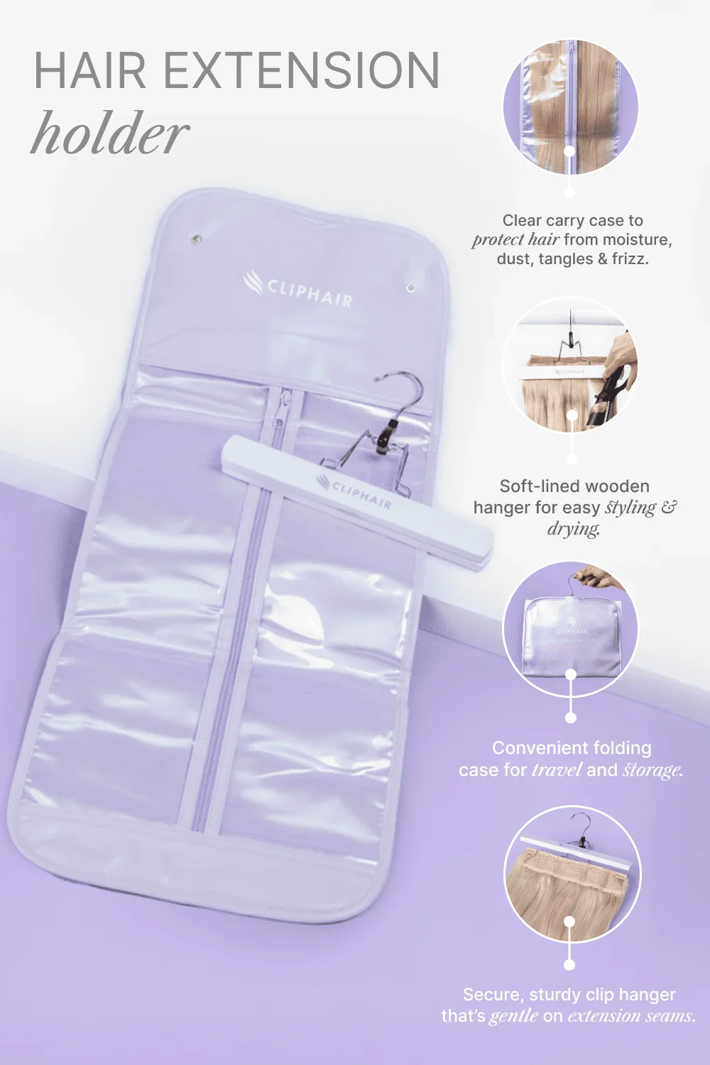 Hair Extension Hanger and Carrier - Image 3