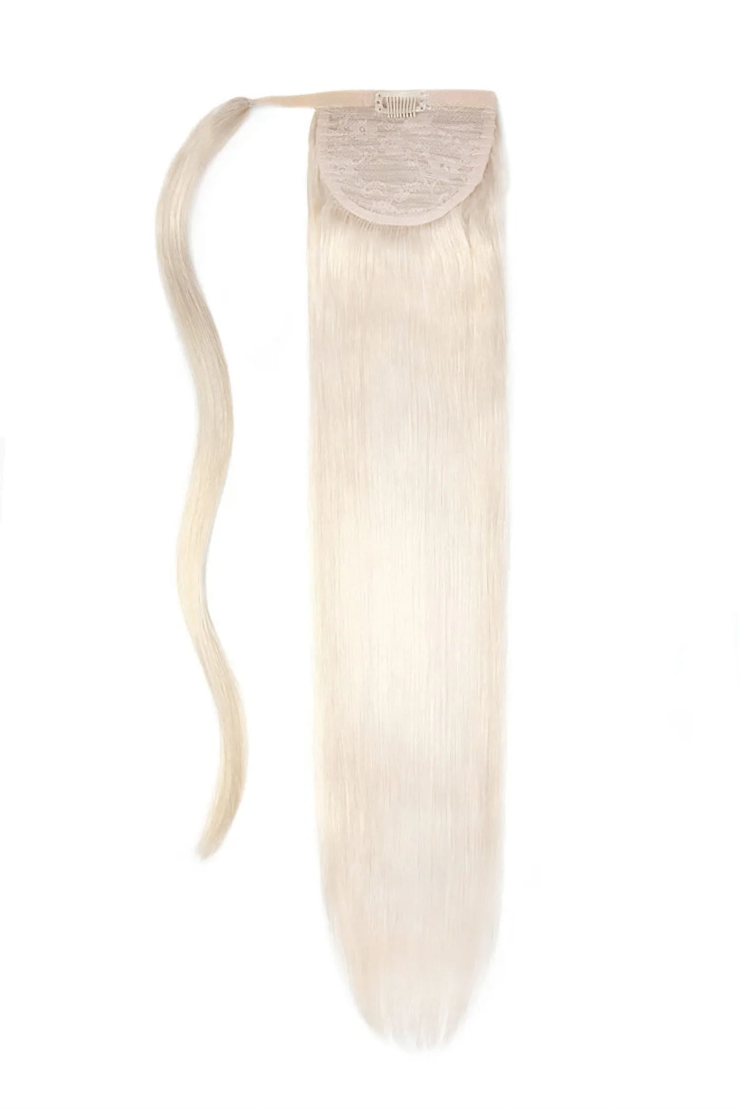 Lightest Blonde (#60) Straight Up Wrap Around Ponytail
