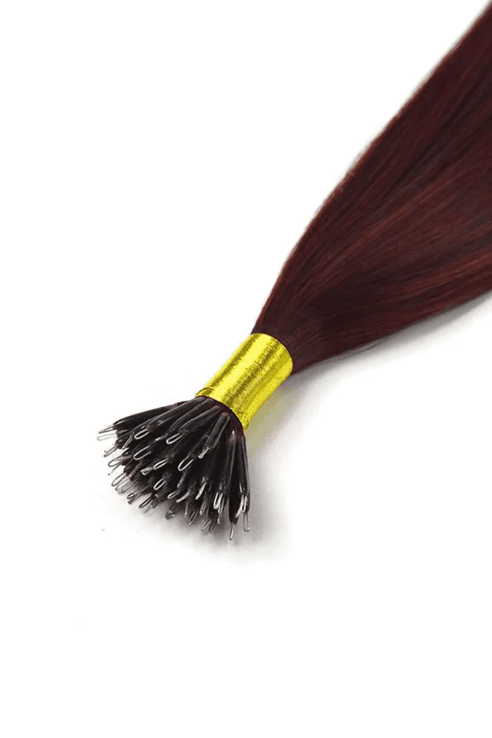 Mahogany Red (#99J) Nano Ring Hair Extensions - Image 2