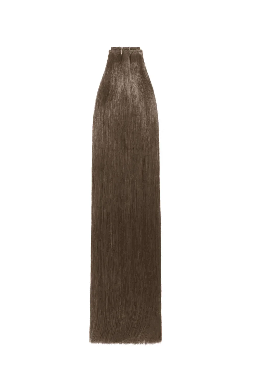 Medium Brown (#4) Remy Royale Flat Weft Hair Extensions - Image 3