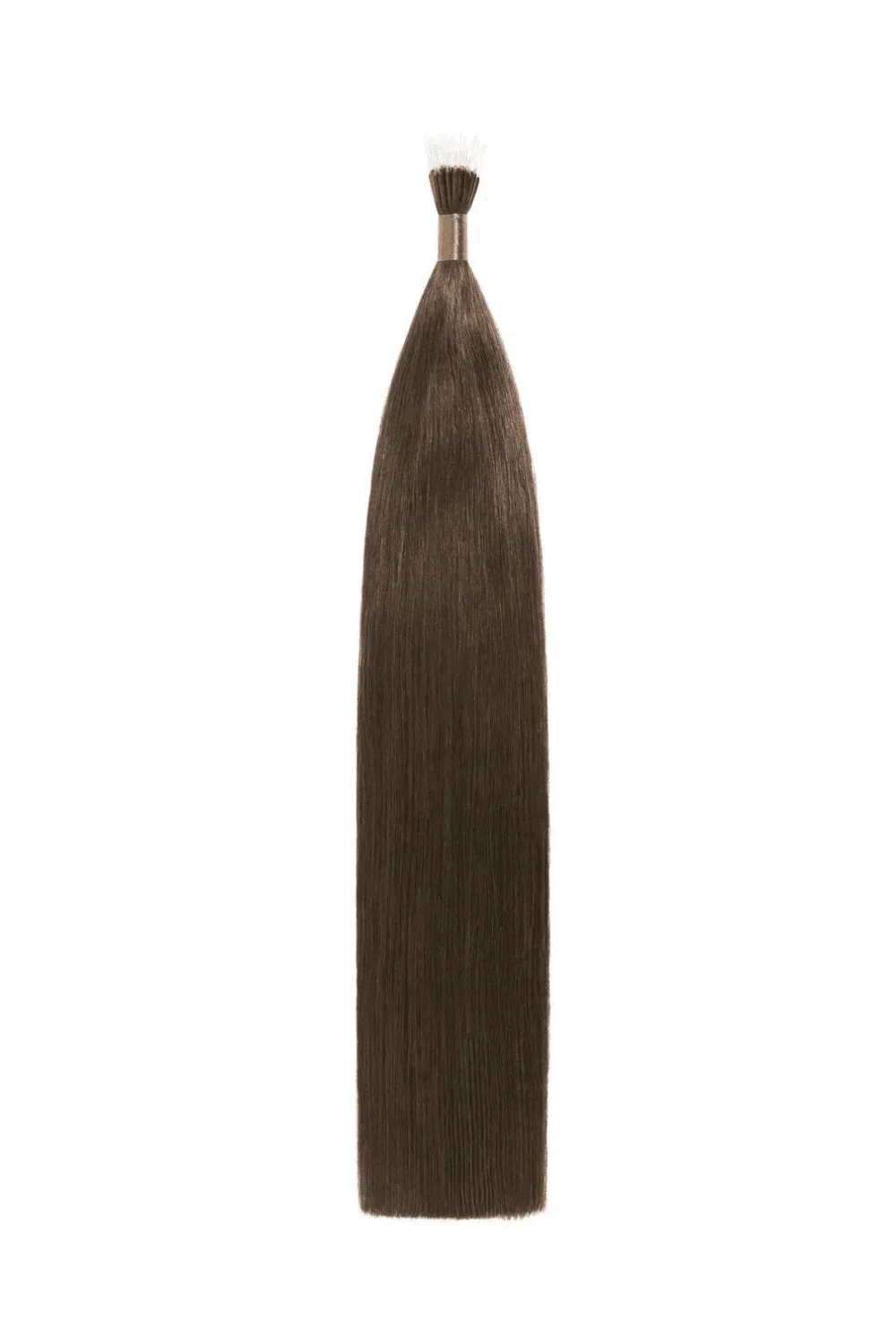 Medium Brown (#4) Remy Royale Nano Bond Hair Extensions - Image 2