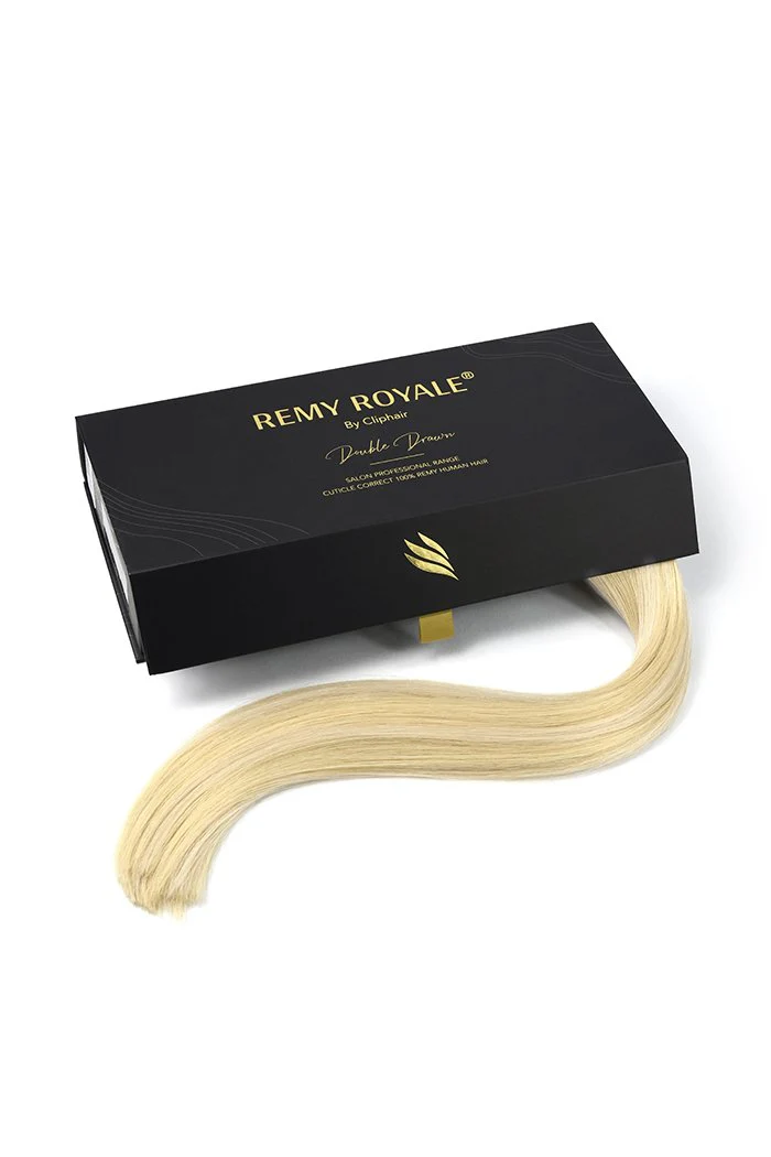 Nano Ring Hair Extensions Double Drawn - Barbie Blonde (#16/60) - Image 3