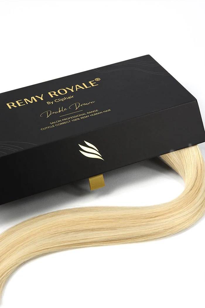 Nano Ring Hair Extensions Double Drawn - Barbie Blonde (#16/60) - Image 4