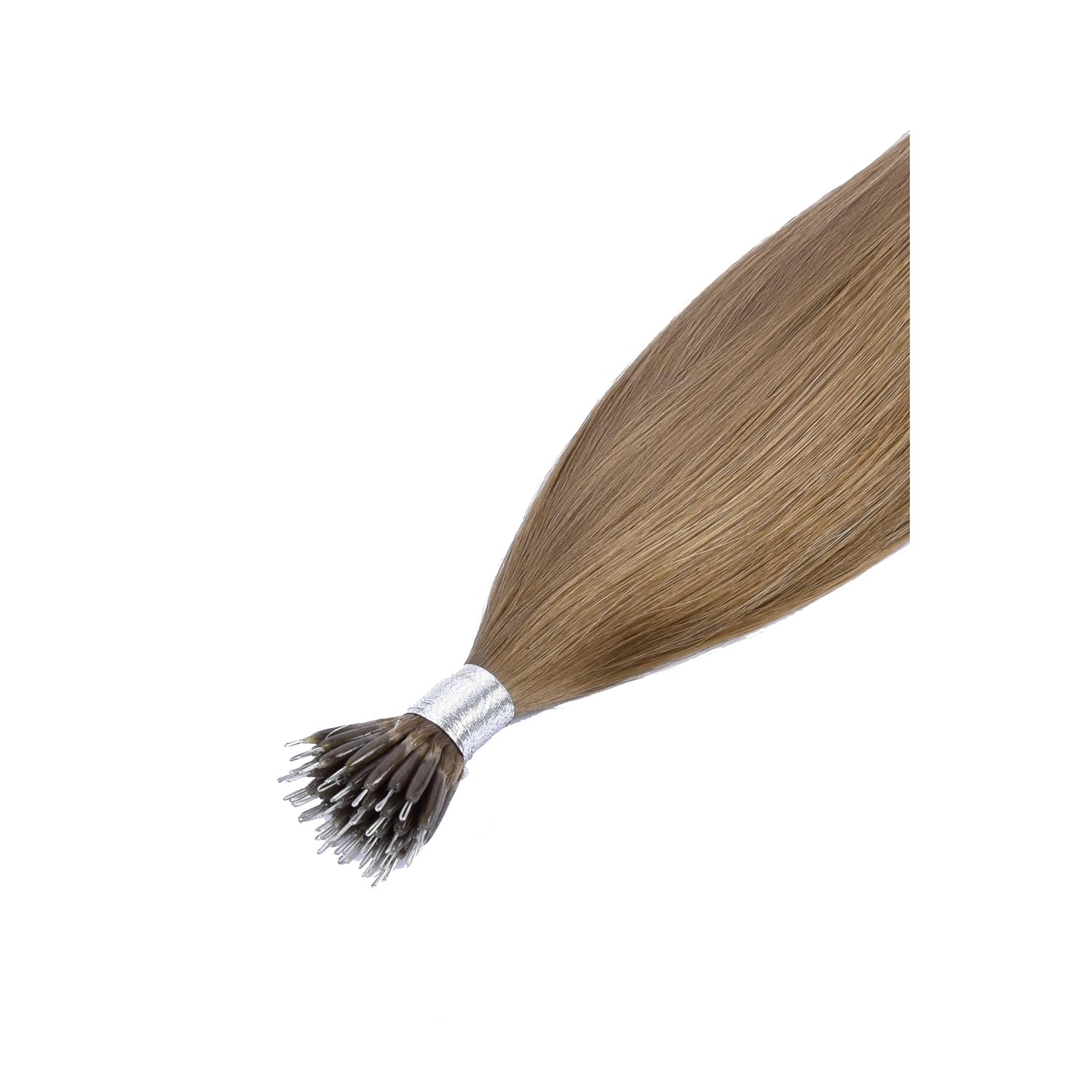 Nano Ring Hair Extensions Double Drawn - Dark Blonde (#14) - Image 2