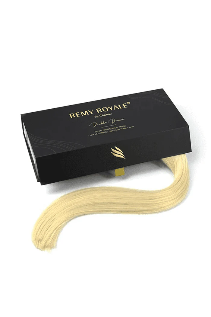 Nano Ring Hair Extensions Double Drawn - Light Ash Blonde (#22) - Image 3