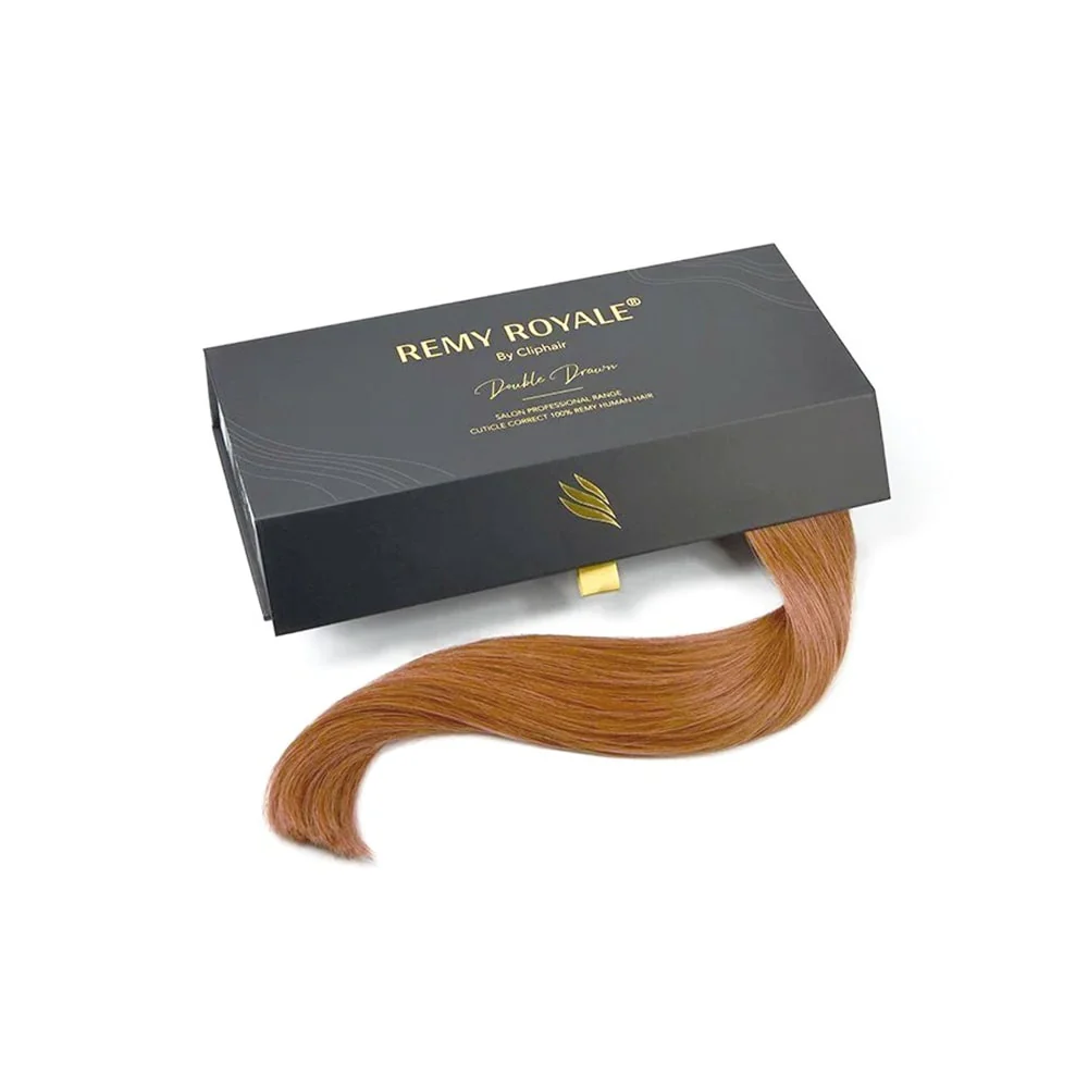 Nano Ring Hair Extensions Double Drawn - Light Auburn (#30) - Image 3