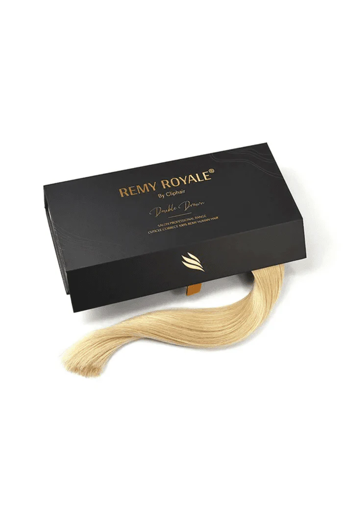 Nano Ring Hair Extensions Double Drawn - Light Golden Blonde (#16) - Image 3