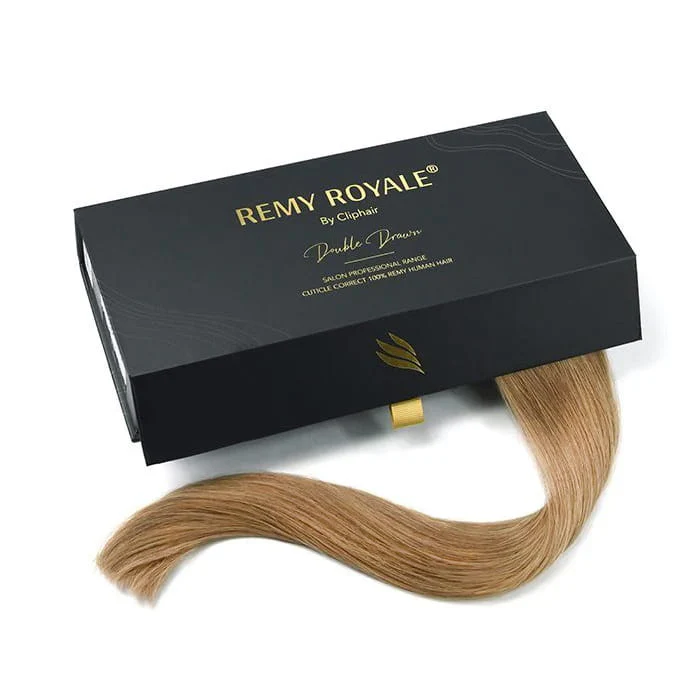 Nano Ring Hair Extensions Double Drawn - Lightest Brown (#18) - Image 3