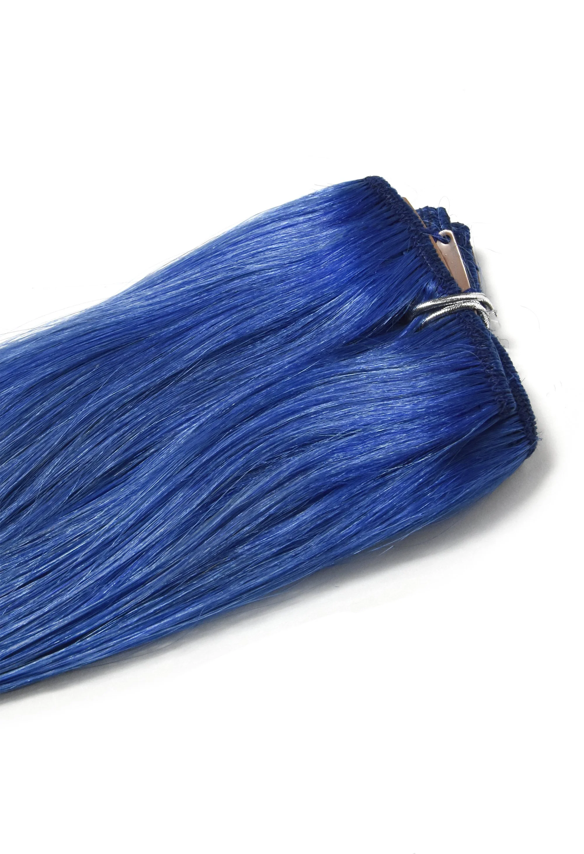 One Piece Top-up Remy Clip in Human Hair Extensions - Blue - Image 2