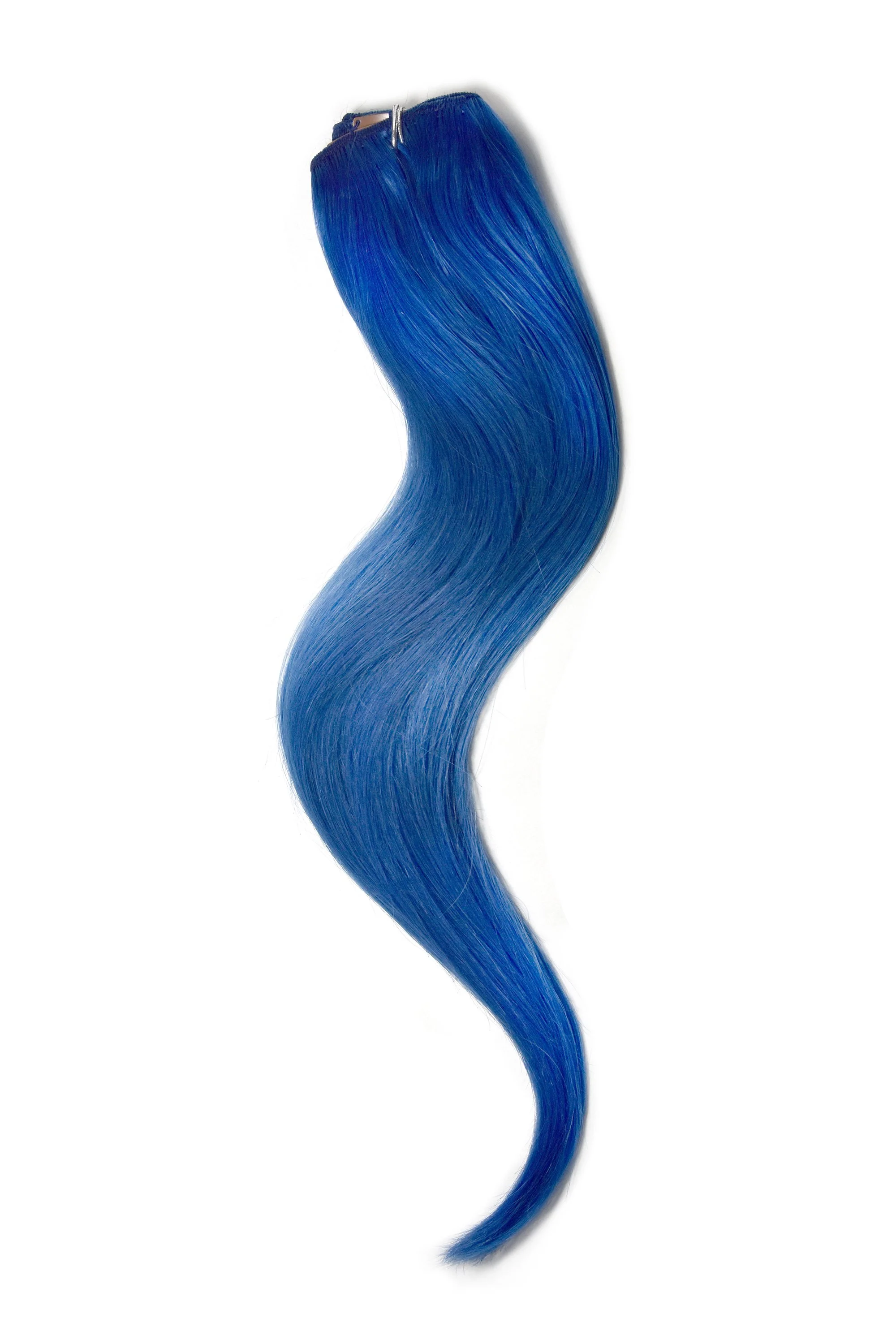 One Piece Top-up Remy Clip in Human Hair Extensions - Blue - Image 3