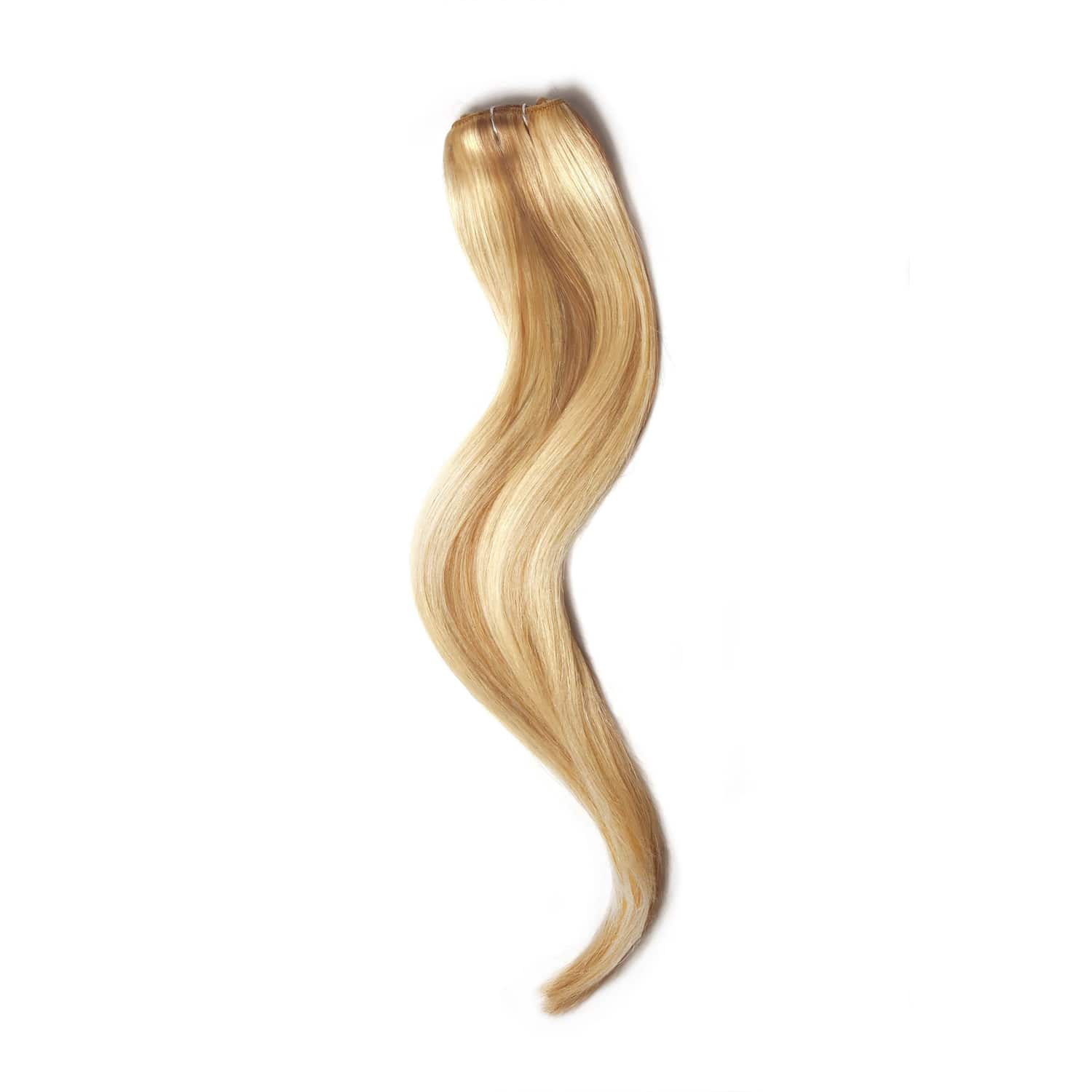 One Piece Top-up Remy Clip in Human Hair Extensions - Natural Sandy Blonde (#12/16/613) - Image 3