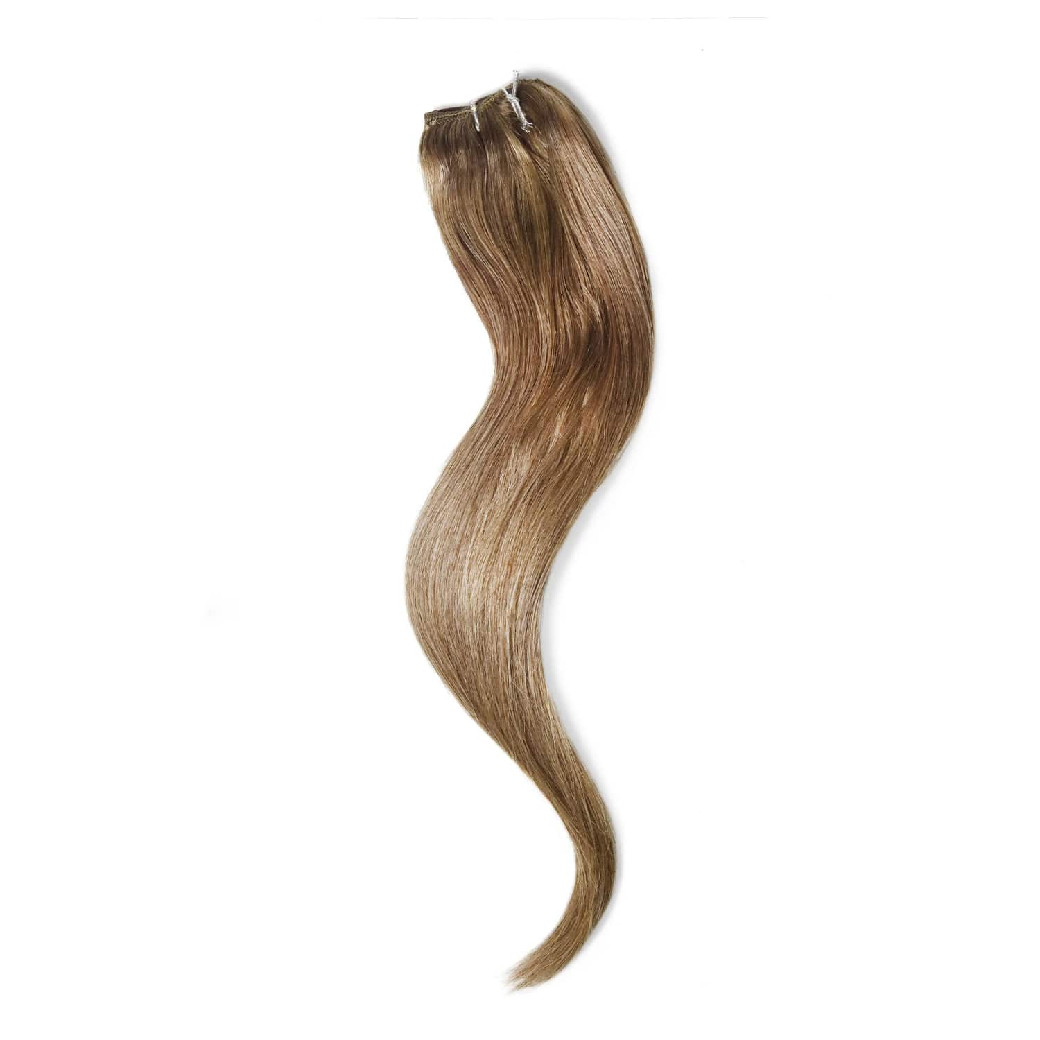 One Piece Top-up Remy Clip in Human Hair Extensions - Dark Blonde (#14) - Image 3