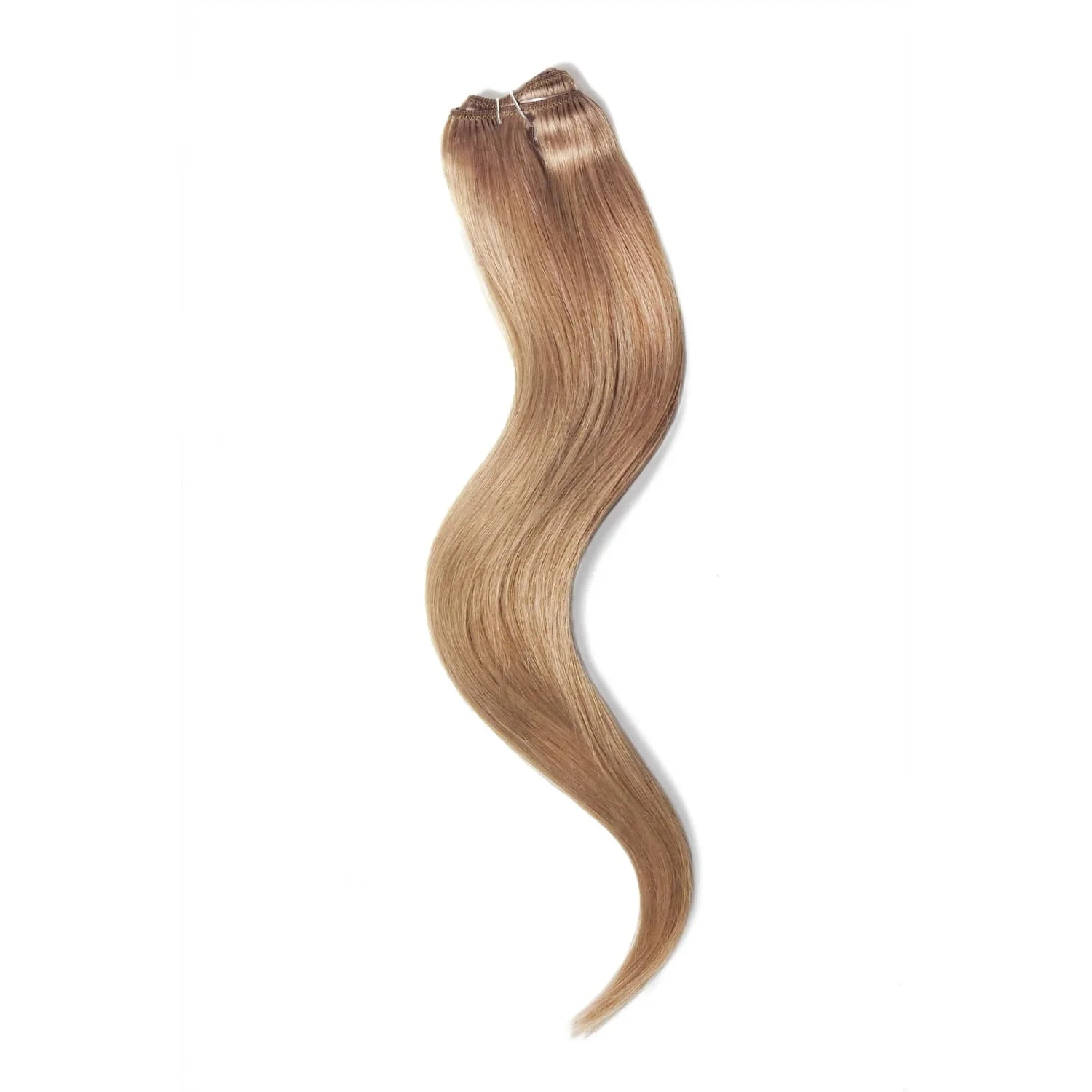 One Piece Top-up Remy Clip in Human Hair Extensions - Lightest Brown (#18) - Image 3