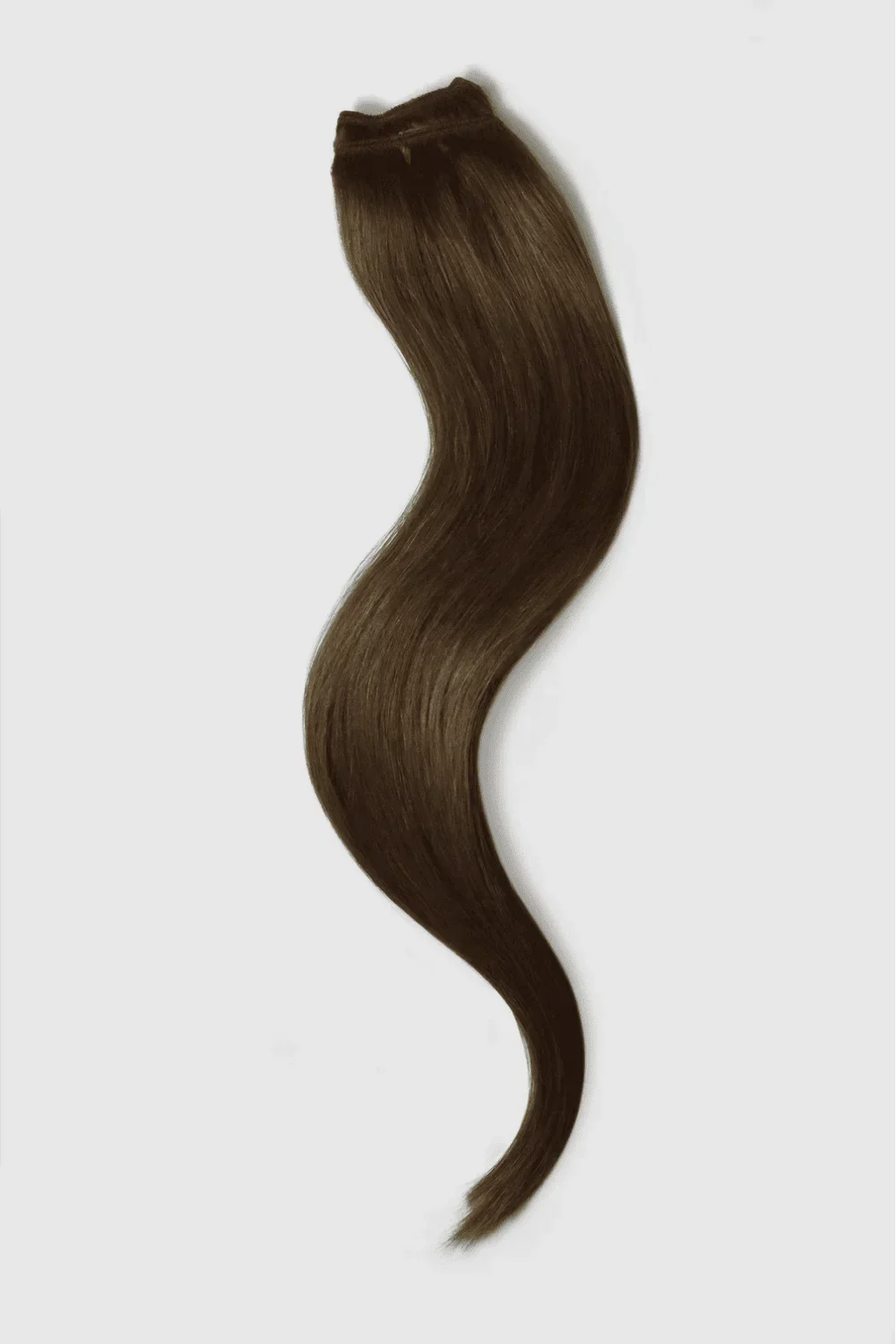One Piece Top-up Remy Clip in Human Hair Extensions - Medium Brown (#4) - Image 3
