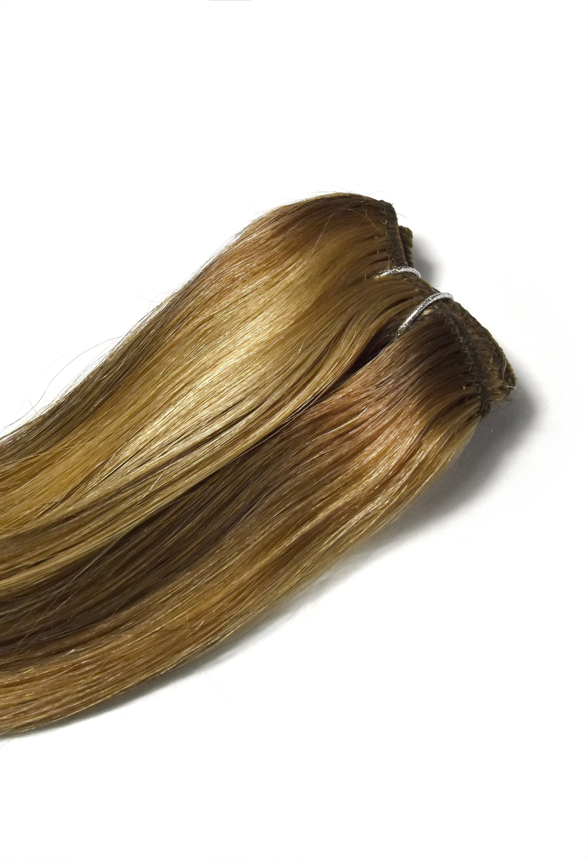 One Piece Top-up Remy Clip in Human Hair Extensions - Hazelnut Brondie (#6/27) - Image 2