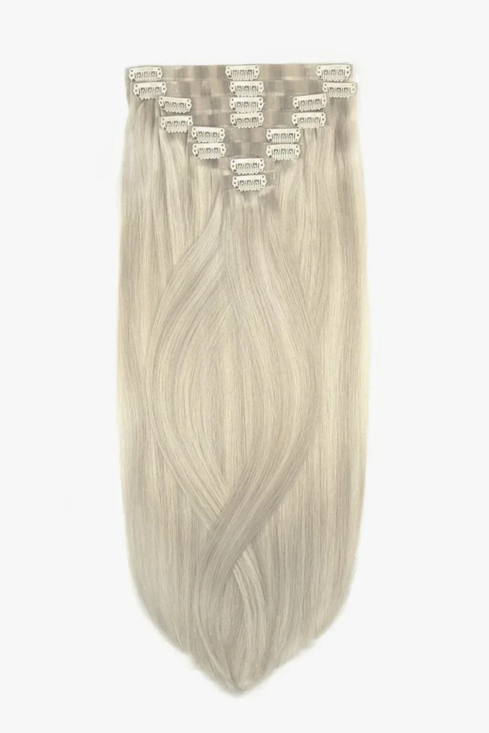 Platinum BlondeMe Double Drawn Seamless Clip In Hair Extensions