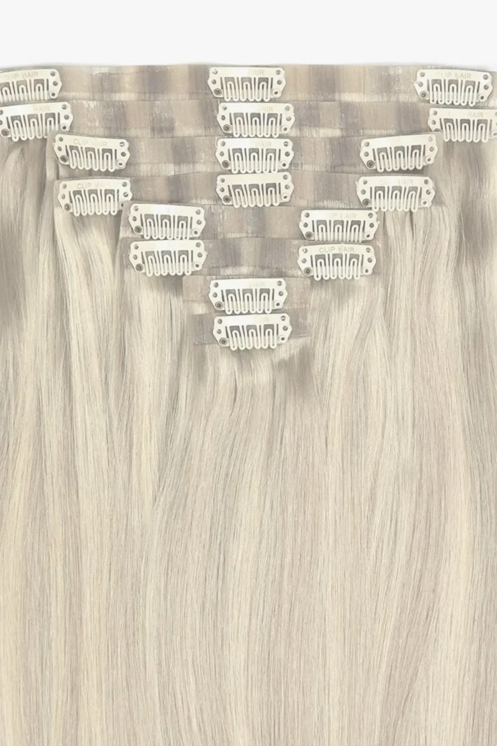 Platinum BlondeMe Double Drawn Seamless Clip In Hair Extensions - Image 2