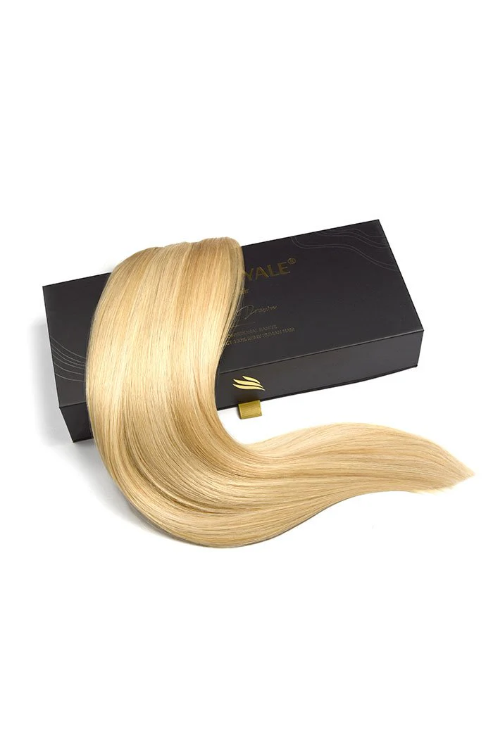 Remy Royale Double Drawn  Human Hair Weft Weave  Extensions - Barbie Blonde (#16/60) - Image 2