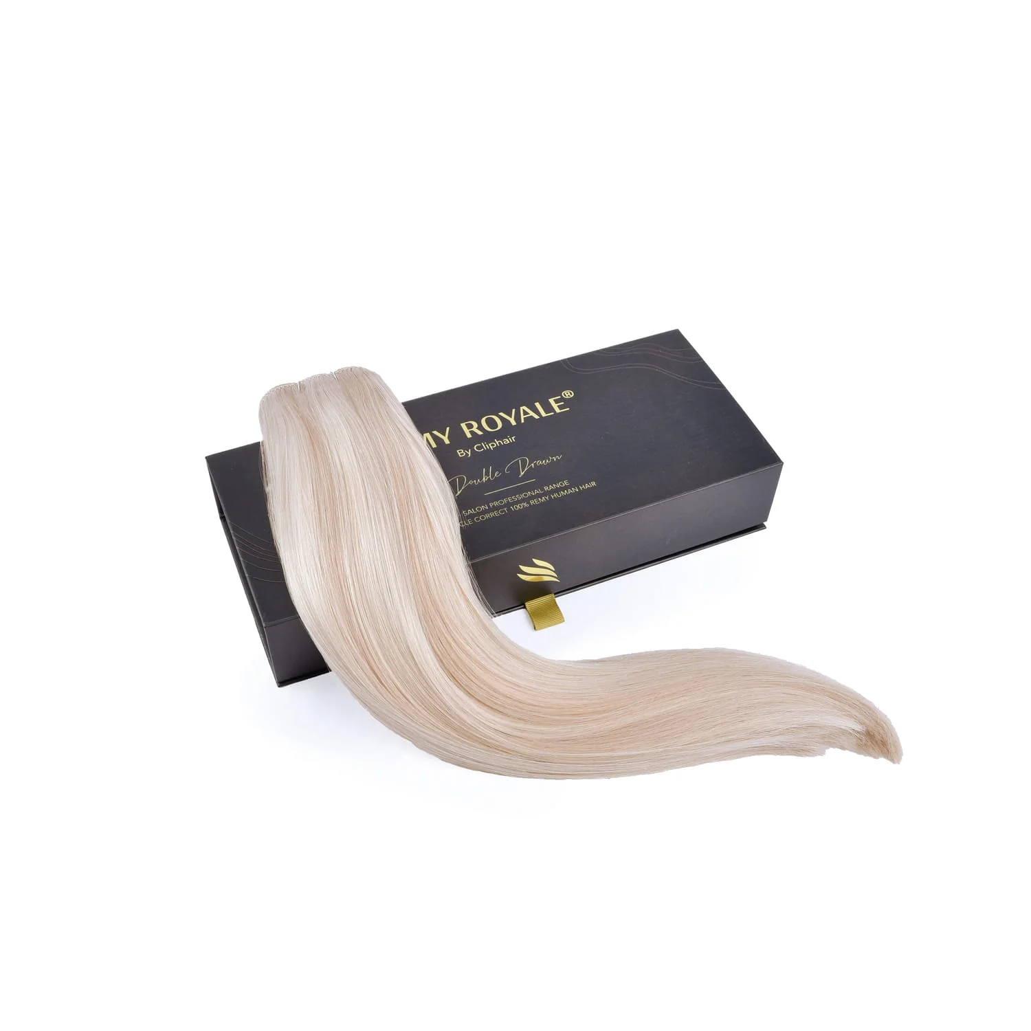 Remy Royale Double Drawn Human Hair Weft Weave Extensions - Arctic Blonde - Image 3