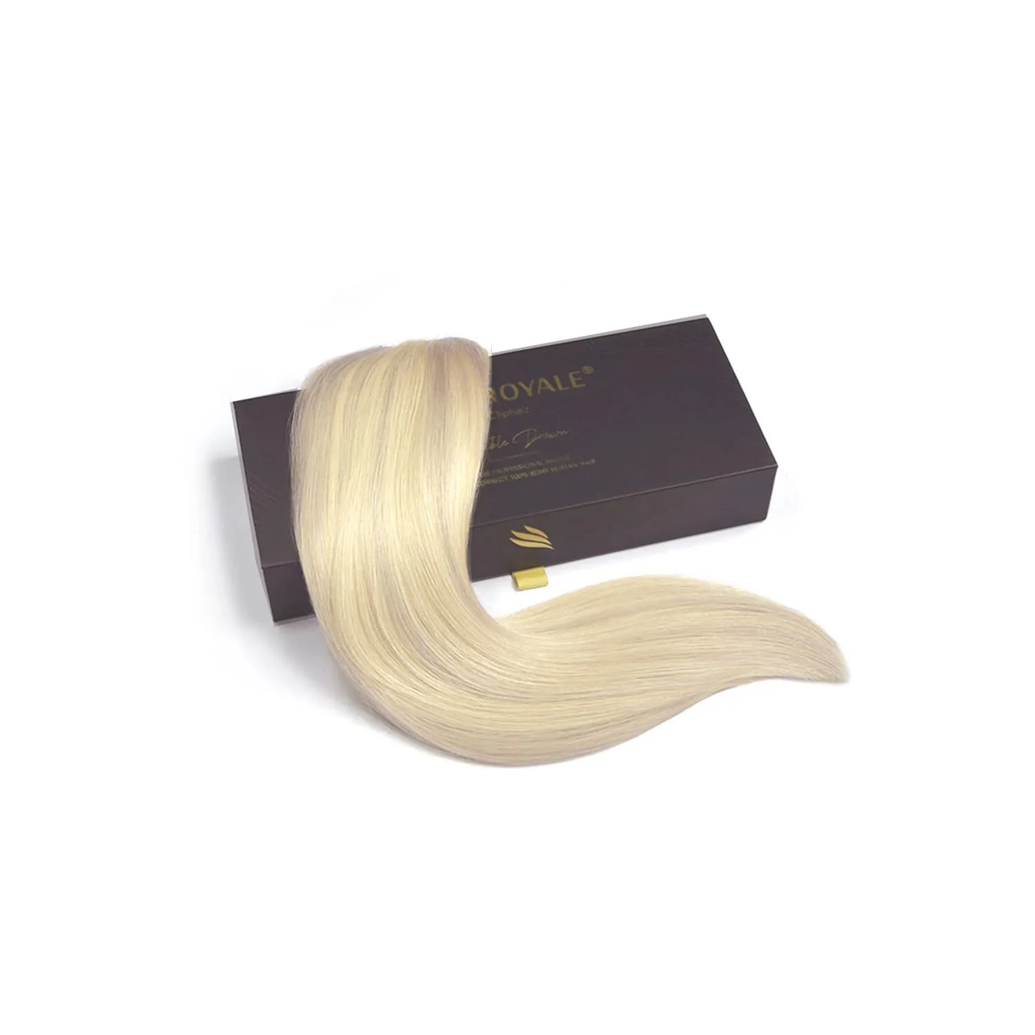 Remy Royale Double Drawn  Human Hair Weft Weave  Extensions - BlondeMe (#60/SS) - Image 3