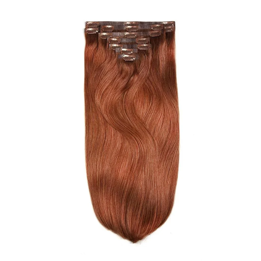 Dark Auburn/Copper Red (#33) Remy Royale Seamless Clip Ins