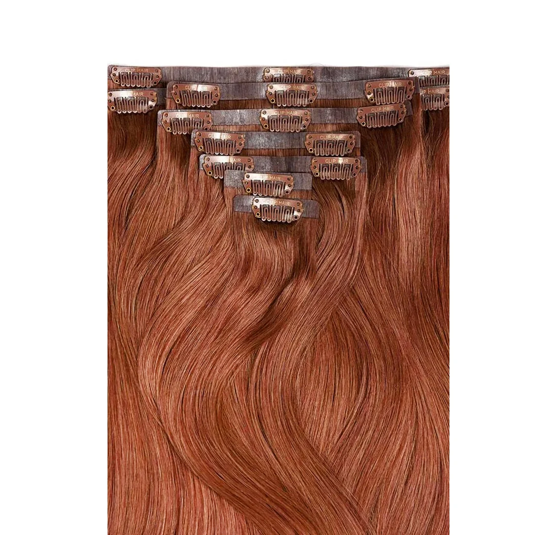 Dark Auburn/Copper Red (#33) Remy Royale Seamless Clip Ins - Image 2