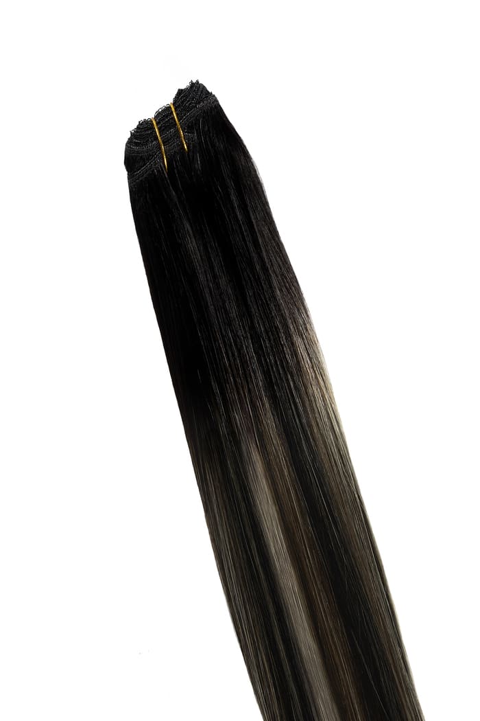 Silver Shadow Balayage Remy Royale Double Drawn Weave Extensions - Image 3