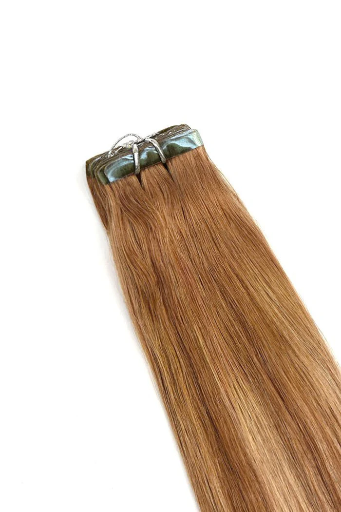 Tape in Hair Extensions - Cinnamon Swirl Balayage - Image 3