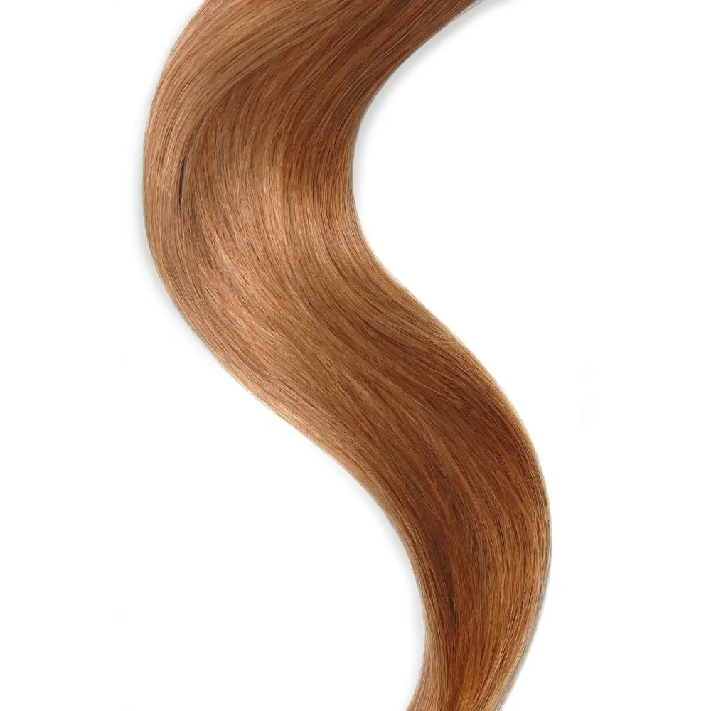 Tape in Remy Human Hair Extensions Light Auburn (#30) - Image 3