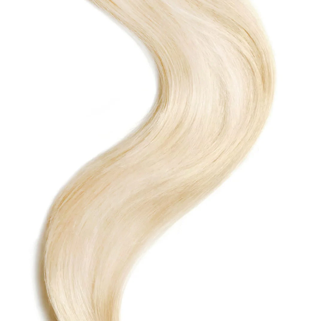 Tape in Remy Human Hair Extensions Bleach Blonde (#613) - Image 3