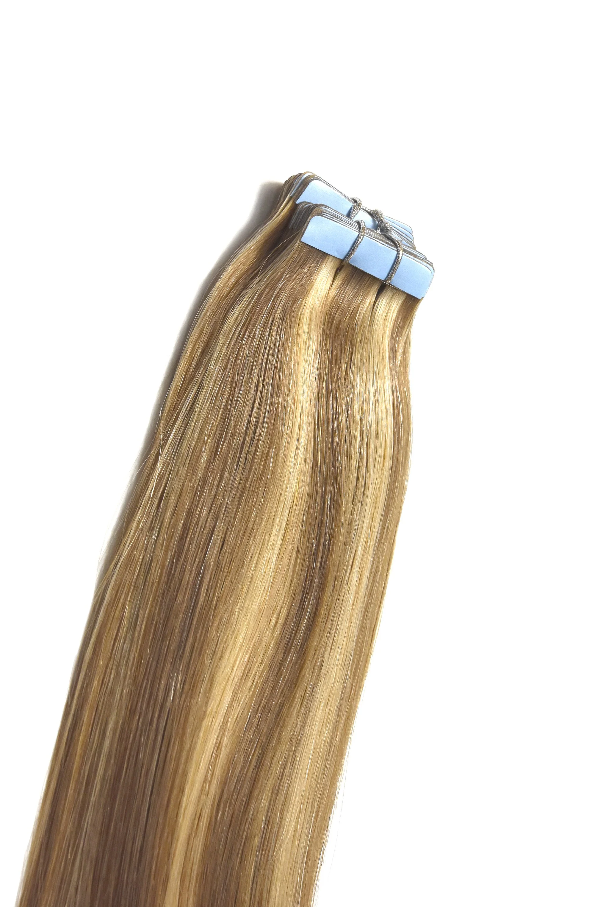 Tape In Remy Human Hair Extensions Butterscotch Blonde (#10/16) - Image 3