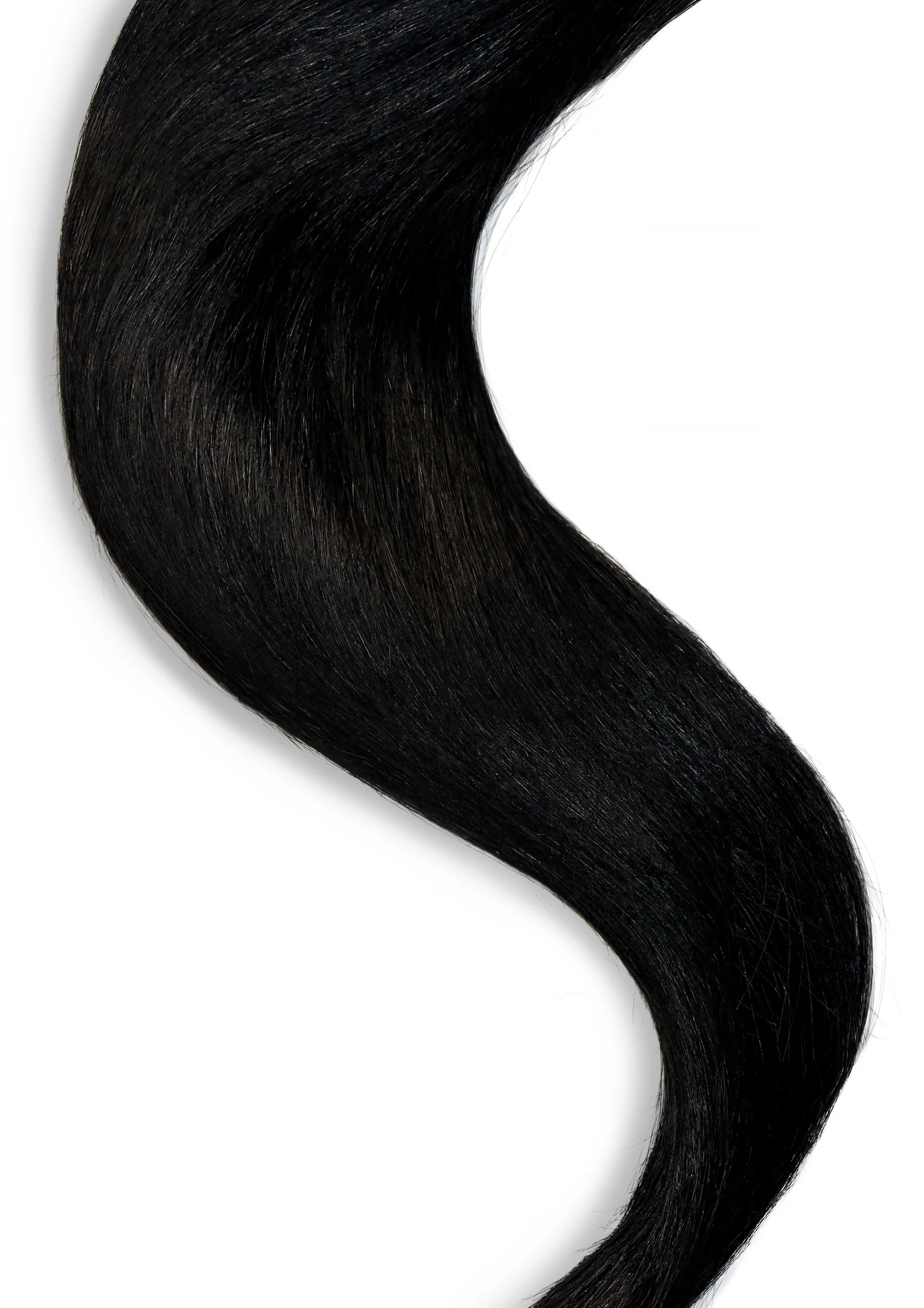 Tape in Remy Human Hair Extension Natural Black (#1B) - Image 3