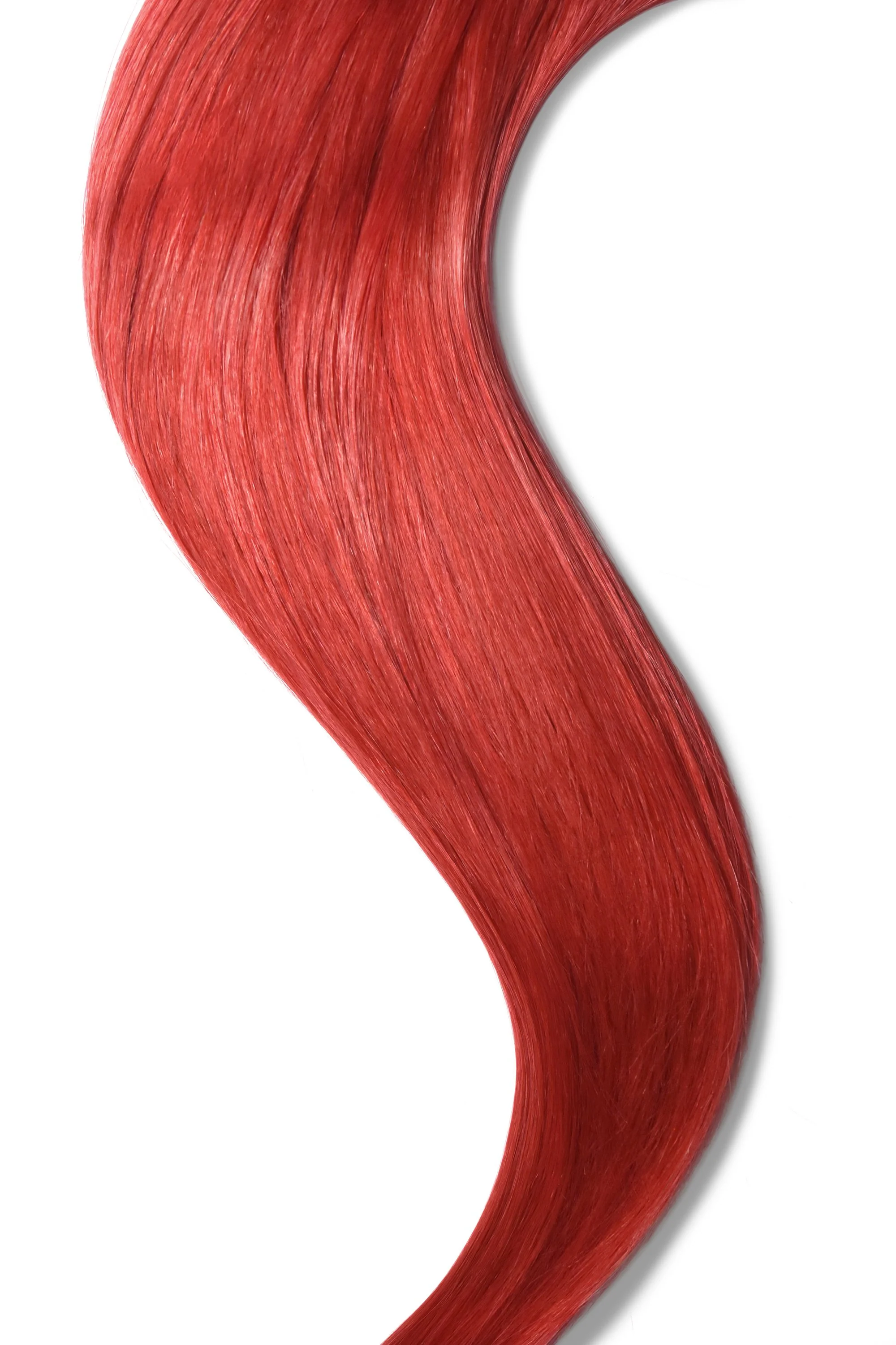 Tape in Remy Human Hair Extensions - Bright Red - Image 3